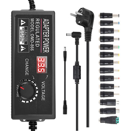 Justerbar 3V–24V 3A Universell AC/DC-Strömadapter