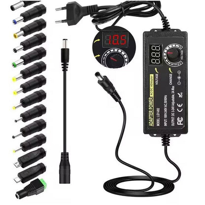 Justerbar 3V–24V 3A Universell AC/DC-Strömadapter