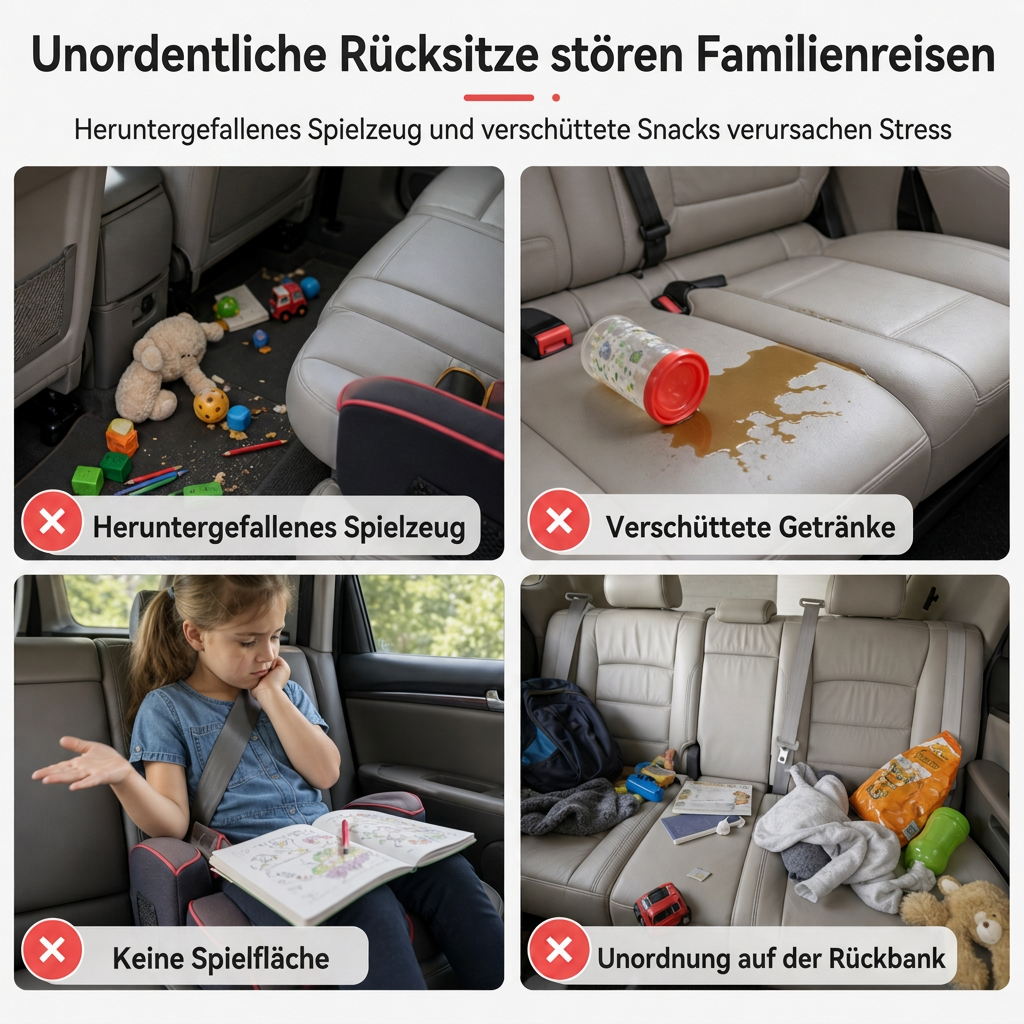 🚗 50% RABATT! 🎨 Kindertisch für die Autofahrt – Ergonomisch gepolstert & mit Rutschkante ✨