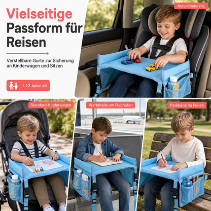 🚗 50% RABATT! 🎨 Kindertisch für die Autofahrt – Ergonomisch gepolstert & mit Rutschkante ✨