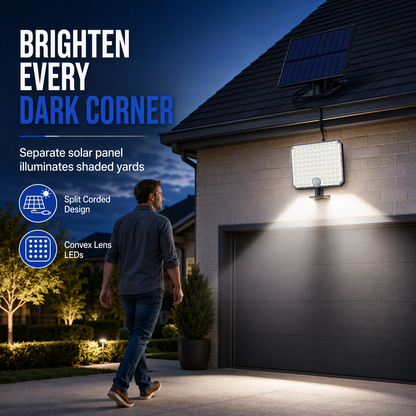 ☀️ 50% RABATT! 💡 Solardrivet Väggljus – Rörelsesensor, Fjärrkontroll & 3 Lägen ✨