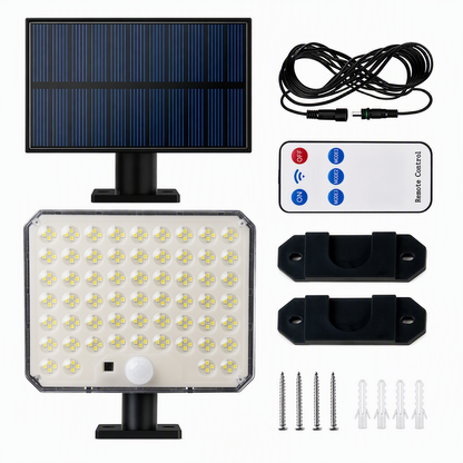 ☀️ 50% RABATT! 💡 Solardrivet Väggljus – Rörelsesensor, Fjärrkontroll & 3 Lägen ✨
