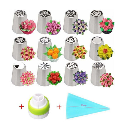 Professionellt Blomspritssats för Tårtdekoration