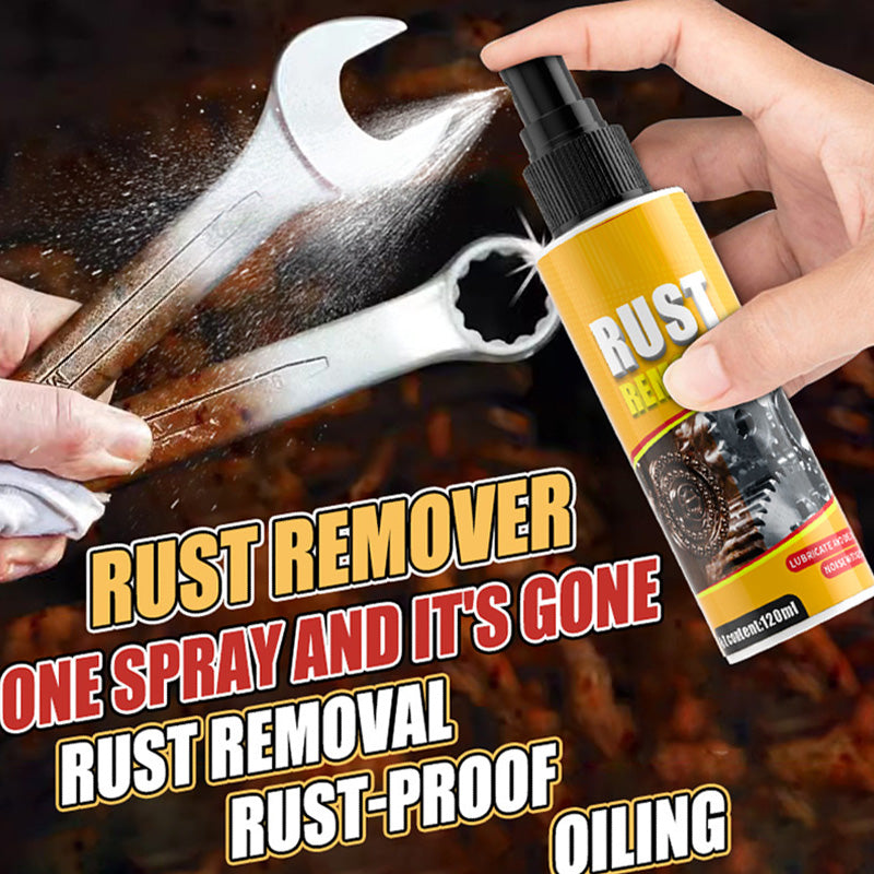 🛠️ 50% RABATT NU! ⚡ Multifunktionell mild rostborttagningsspray – 120 ml – för lätt ytrost på metallföremål i hem, verkstad och garage ✨