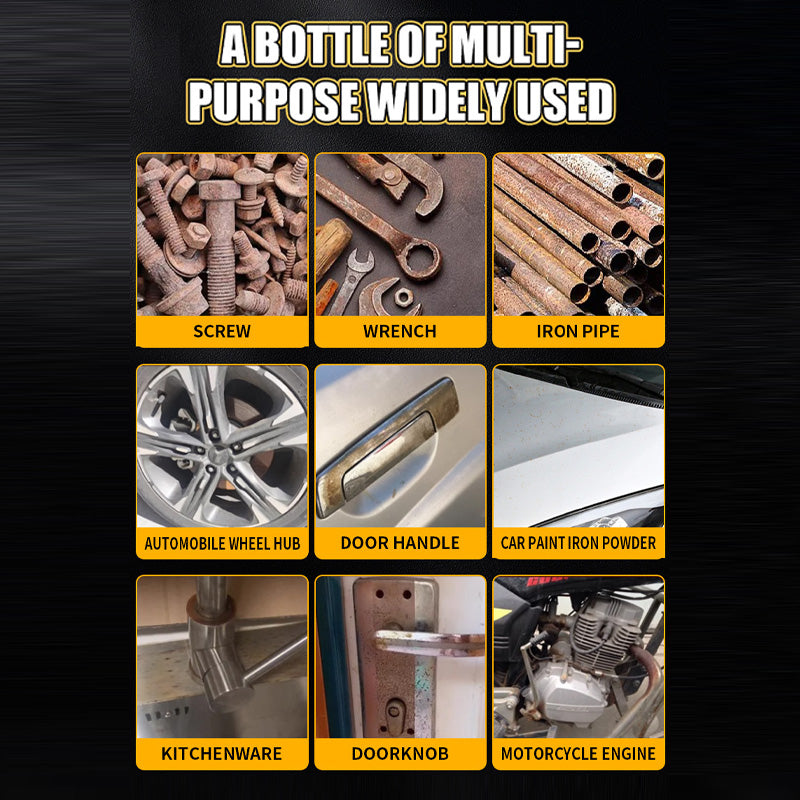 🛠️ 50% RABATT NU! ⚡ Multifunktionell mild rostborttagningsspray – 120 ml – för lätt ytrost på metallföremål i hem, verkstad och garage ✨