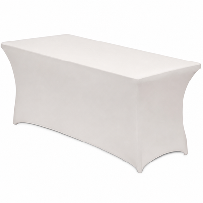 Stretch Tablecloth Elastic Rectangular Table Cover for Weddings Banquets and Meetings