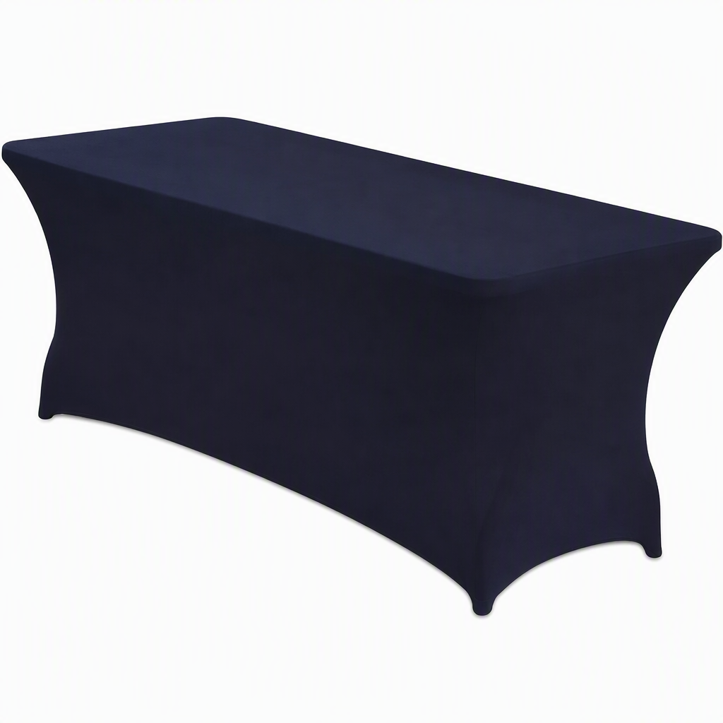 Stretch Tablecloth Elastic Rectangular Table Cover for Weddings Banquets and Meetings