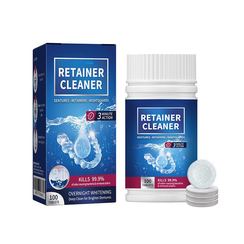 ✨🦷 50 % RABATT! Djuprengörande Rengöringstabletter för Tandproteser – Enkel Daglig Rengöring