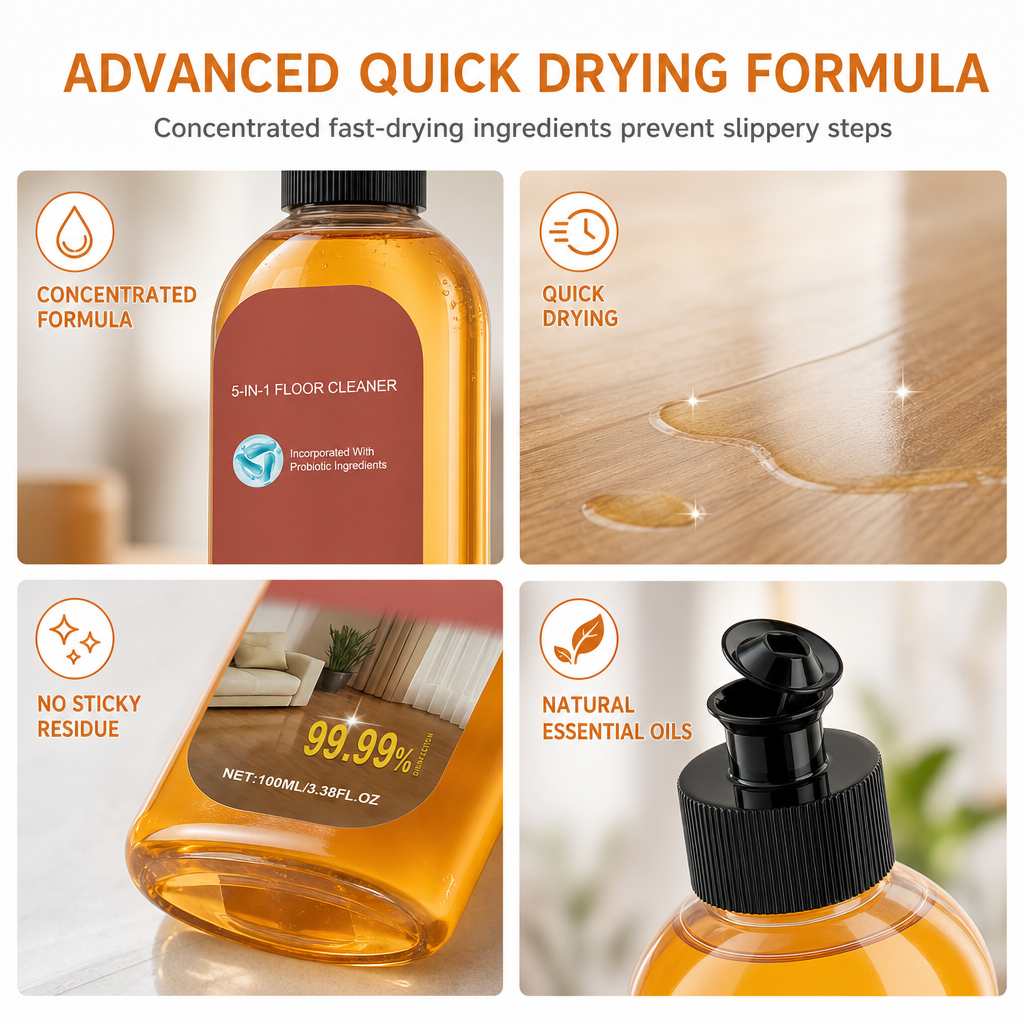 🔥 KÖP 2 – FÅ 1 GRATIS! 🧼 Golvrengöring – Tar Bort Fläckar & Oönskad Lukt
