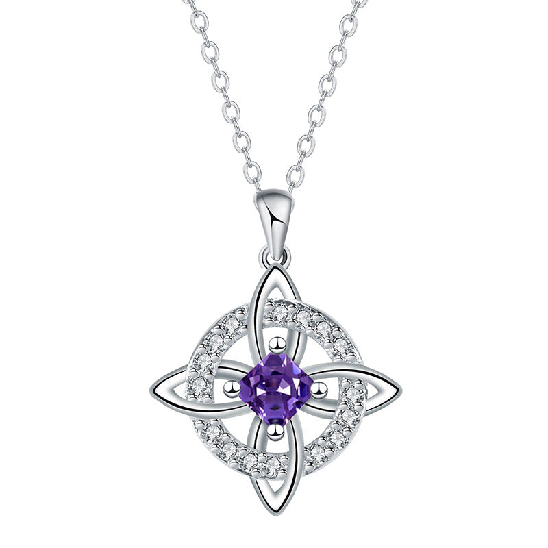 Elegant keltisk knutpendelhalsband
