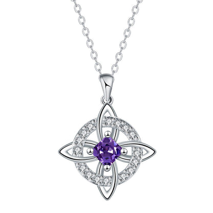 Elegant keltisk knutpendelhalsband