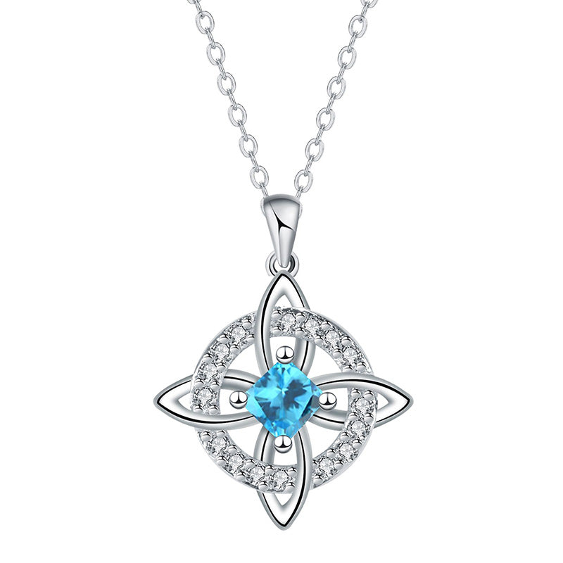 Elegant keltisk knutpendelhalsband