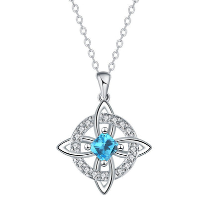 Elegant keltisk knutpendelhalsband