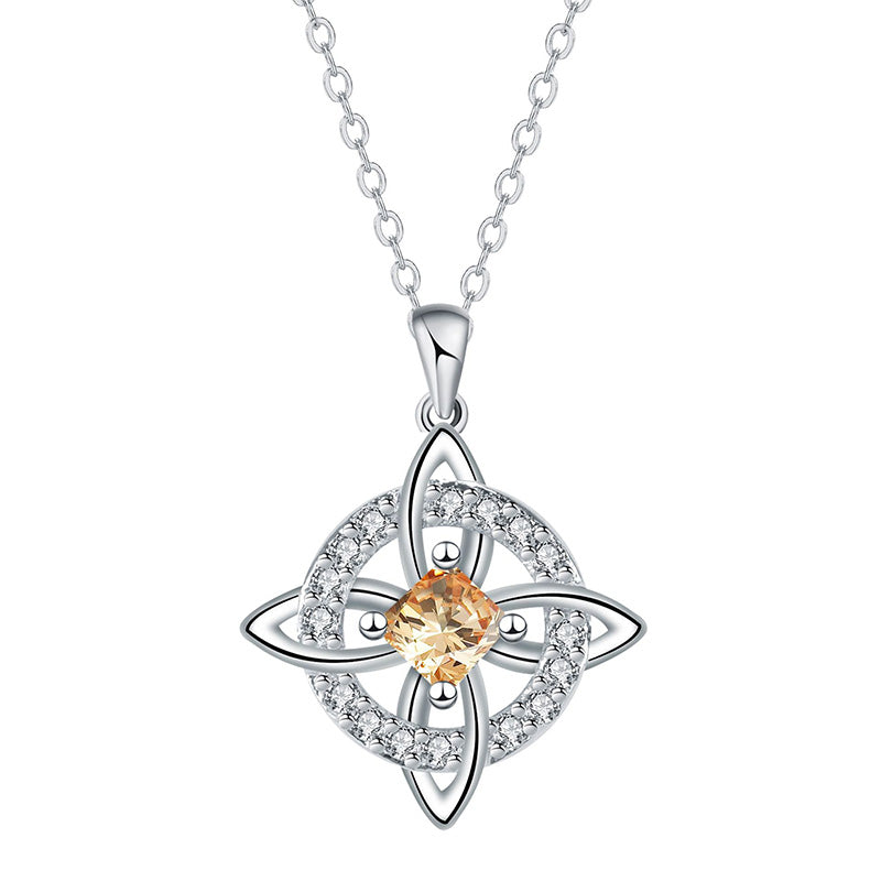 Elegant keltisk knutpendelhalsband