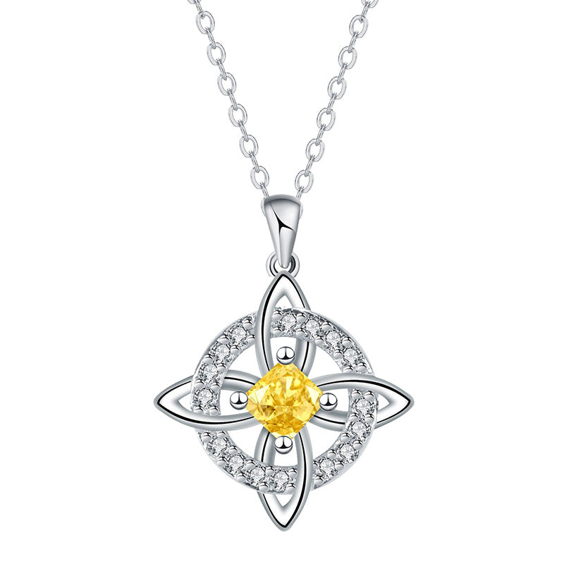Elegant keltisk knutpendelhalsband