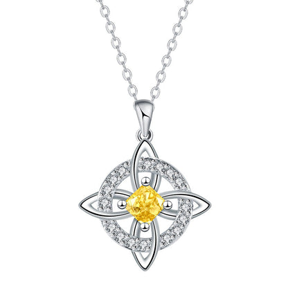 Elegant keltisk knutpendelhalsband
