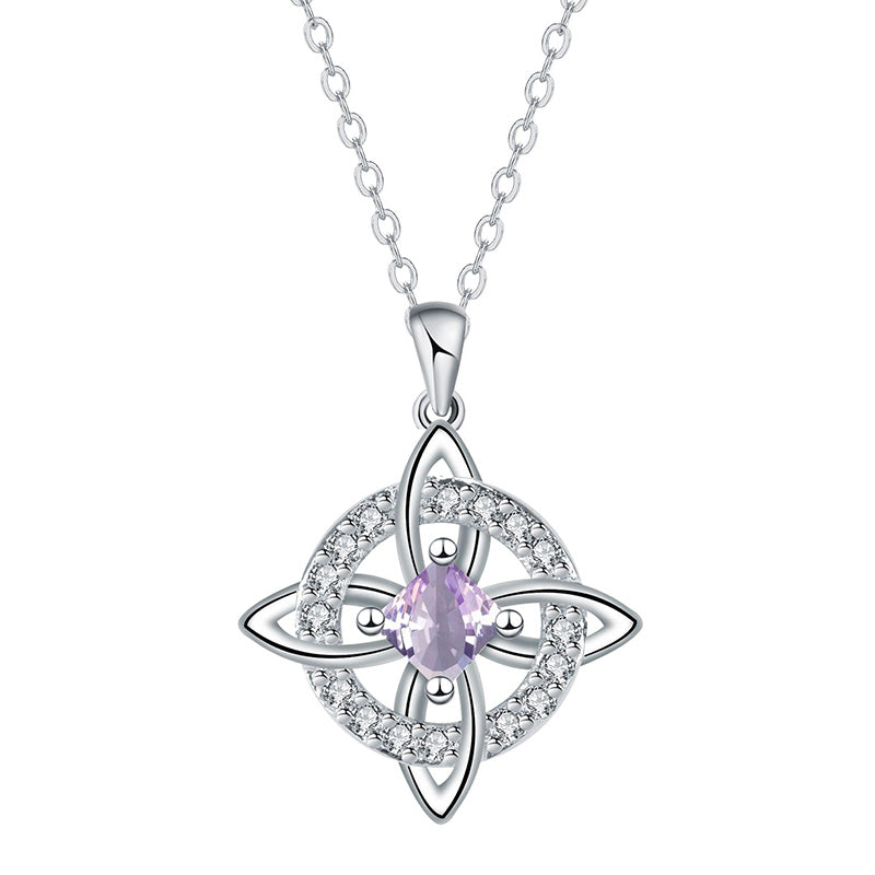 Elegant keltisk knutpendelhalsband