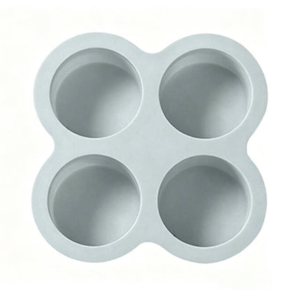 3-håligs 10 cm rund cylindrisk silikonkaksform – DIY bakform för regnbågstårta och pizza