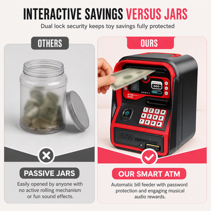 📢📢 50% RABATT!! ⏰ Elektronisk ATM Sparbössa för Barn