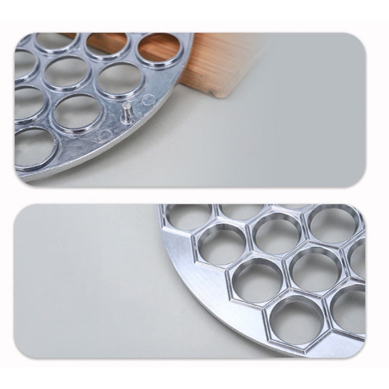 Slitstark 37-håls dumplingform i aluminium