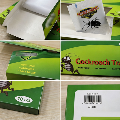 10-pack giftfria kackerlacksfällor