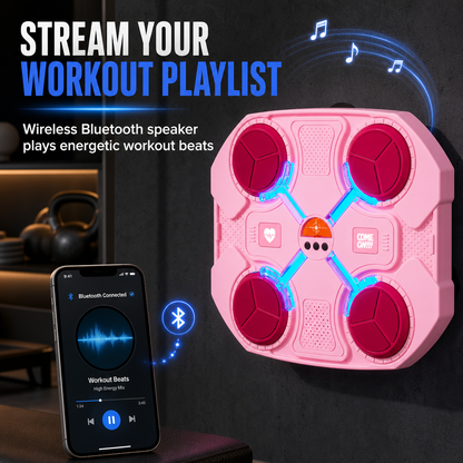 Elektroniskt musikboxningsmål för barn med rytmreaktionsträning för hemfitness och stressavlastning