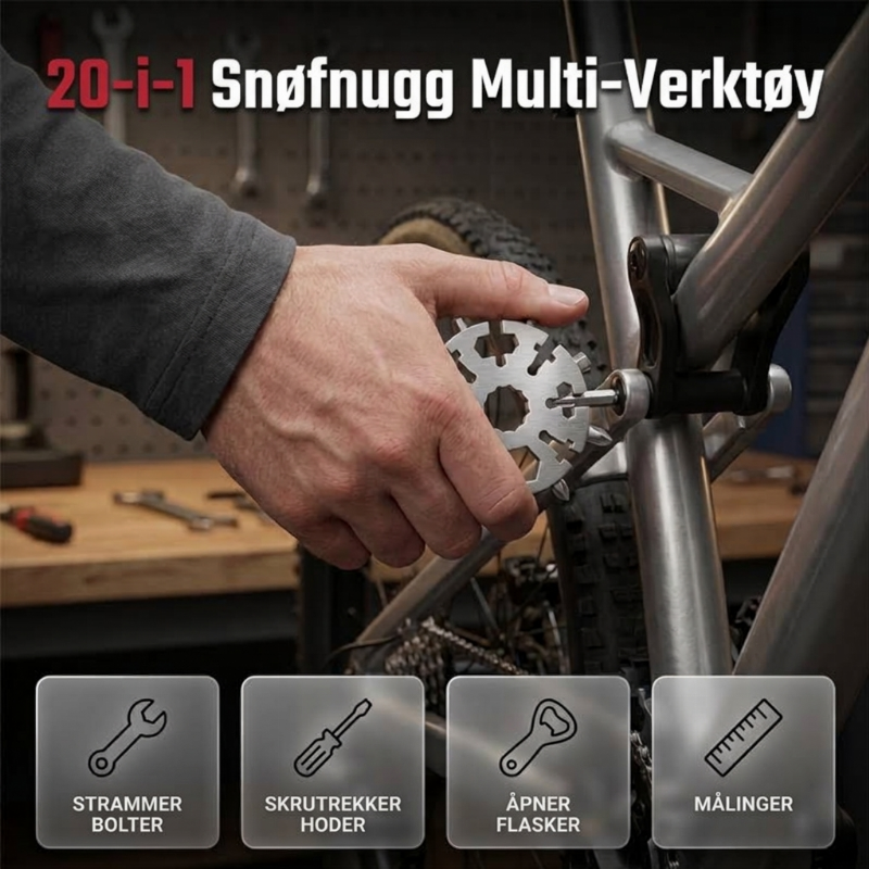 ⏳ Endast under en begränsad tid – 50 % RABATT ⏰20-i-1 snöflingeformat multiverktyg