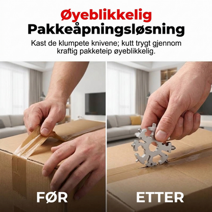 ⏳ Endast under en begränsad tid – 50 % RABATT ⏰20-i-1 snöflingeformat multiverktyg