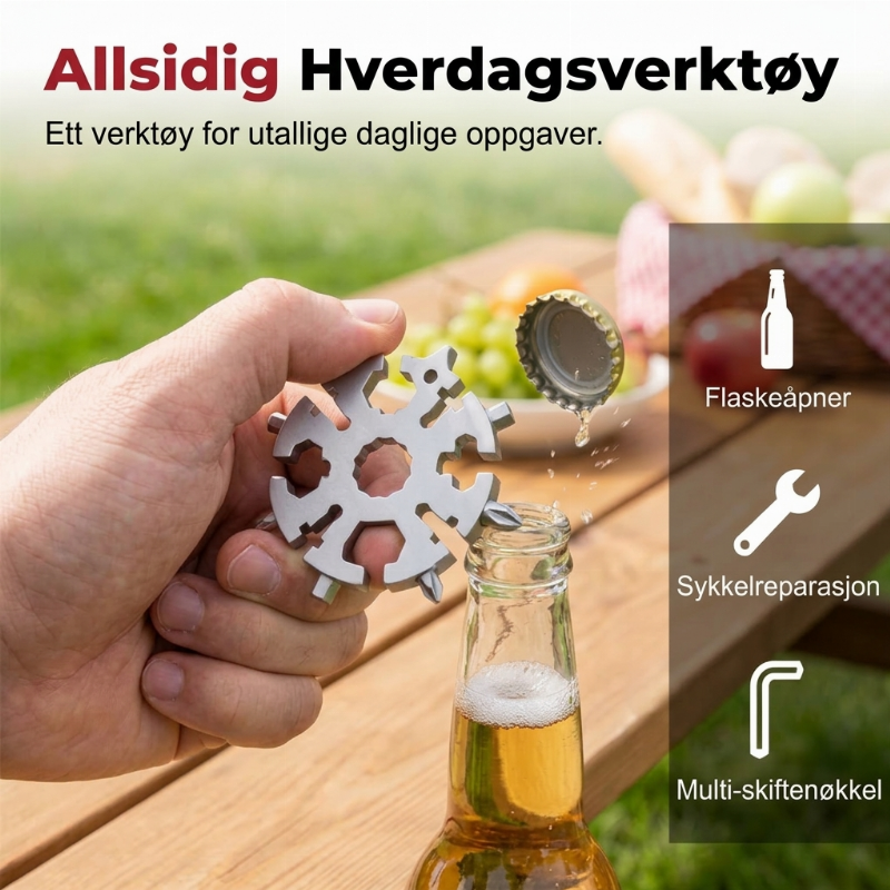 ⏳ Endast under en begränsad tid – 50 % RABATT ⏰20-i-1 snöflingeformat multiverktyg
