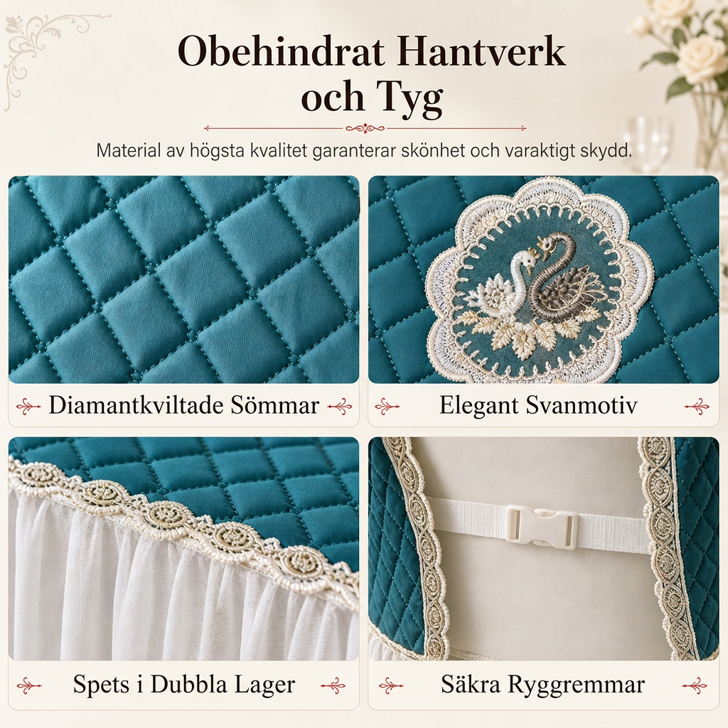 Modernt minimalistiskt set med bordsduk och stolsöverdrag för matsal, hushållsbordsduk och stolsdyna skydd