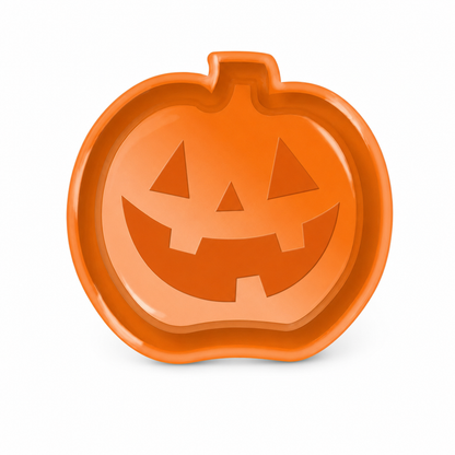 Halloween godisfat och snacksfat – pumpa-, spök- och fladdermusformade dekorativa fat i plast