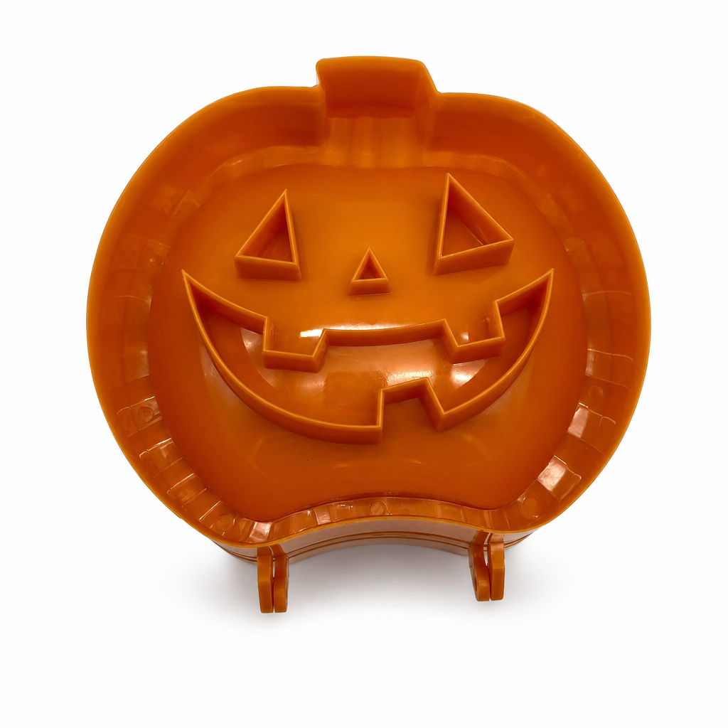 Halloween godisfat och snacksfat – pumpa-, spök- och fladdermusformade dekorativa fat i plast
