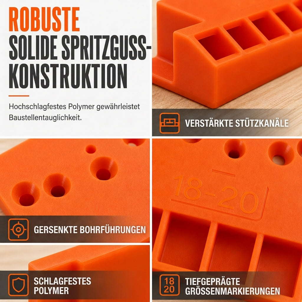 📢📢Köp 1, få 1 gratis!!⏰Monteringsfixtur för garderobens täcksidor och trappad positioneringsplatta för exakt hålinriktning