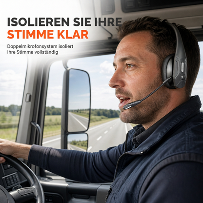 🔇50% RABATT🎧Trådlöst callcenterheadset, Bluetooth med ENC‑brusreducering & automatisk parkoppling🔊