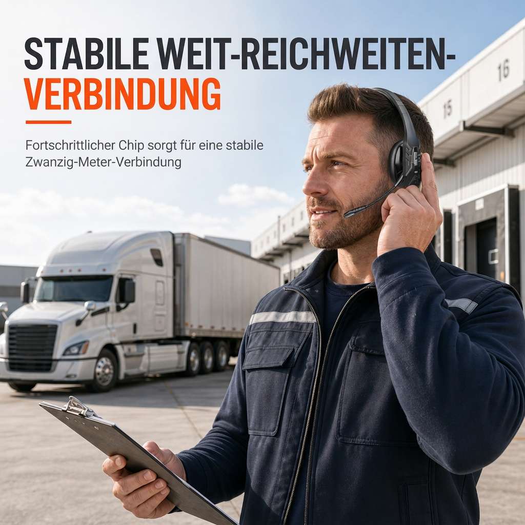 🔇50% RABATT🎧Trådlöst callcenterheadset, Bluetooth med ENC‑brusreducering & automatisk parkoppling🔊