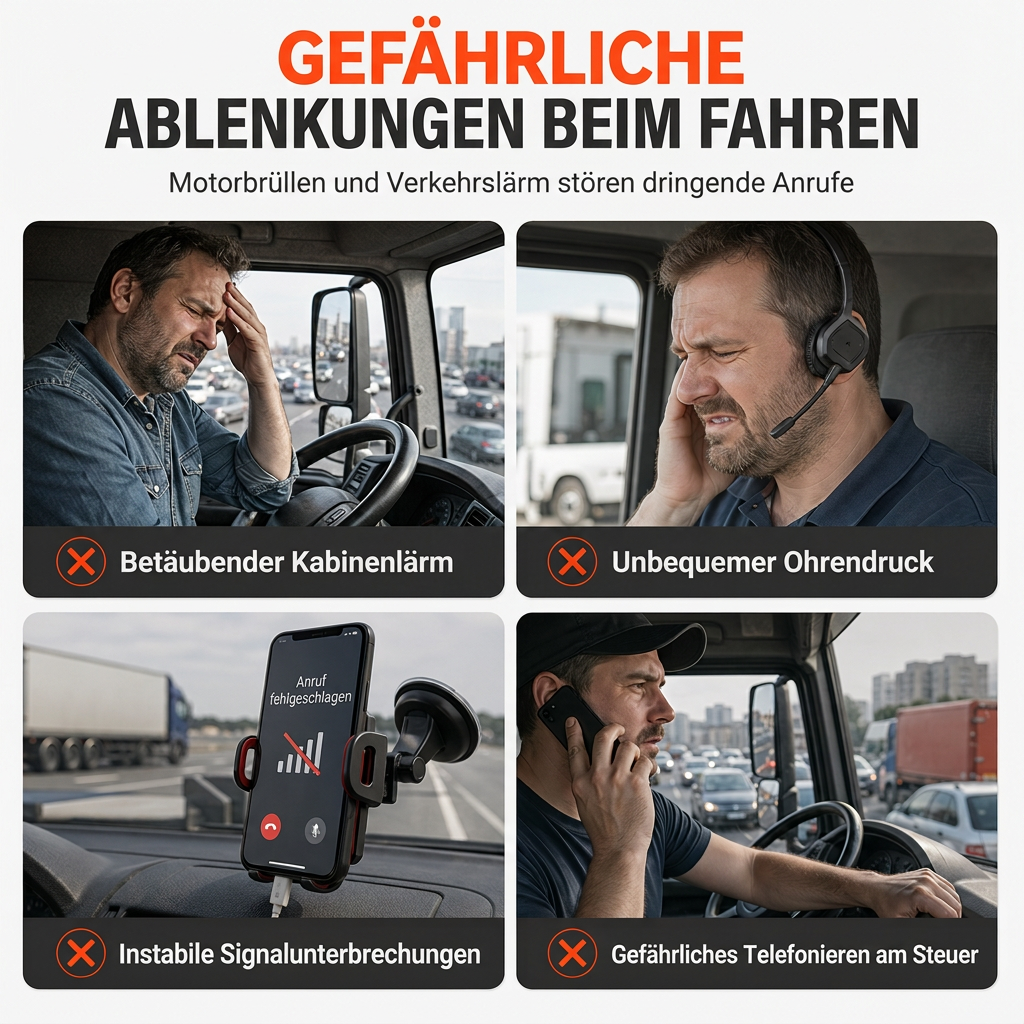 🔇50% RABATT🎧Trådlöst callcenterheadset, Bluetooth med ENC‑brusreducering & automatisk parkoppling🔊