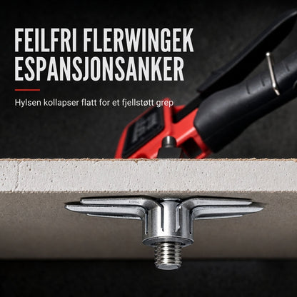 Manuell montagetång för gipsexpander och blindnitmuttrar – förankringsverktyg för hålrum (M3–M8)