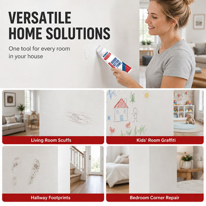 🧱 50 % RABATT NU! 🖌️ Vattentät väggreparationspasta med integrerad rollerborste – allt-i-ett för kladdfri applicering 🏠