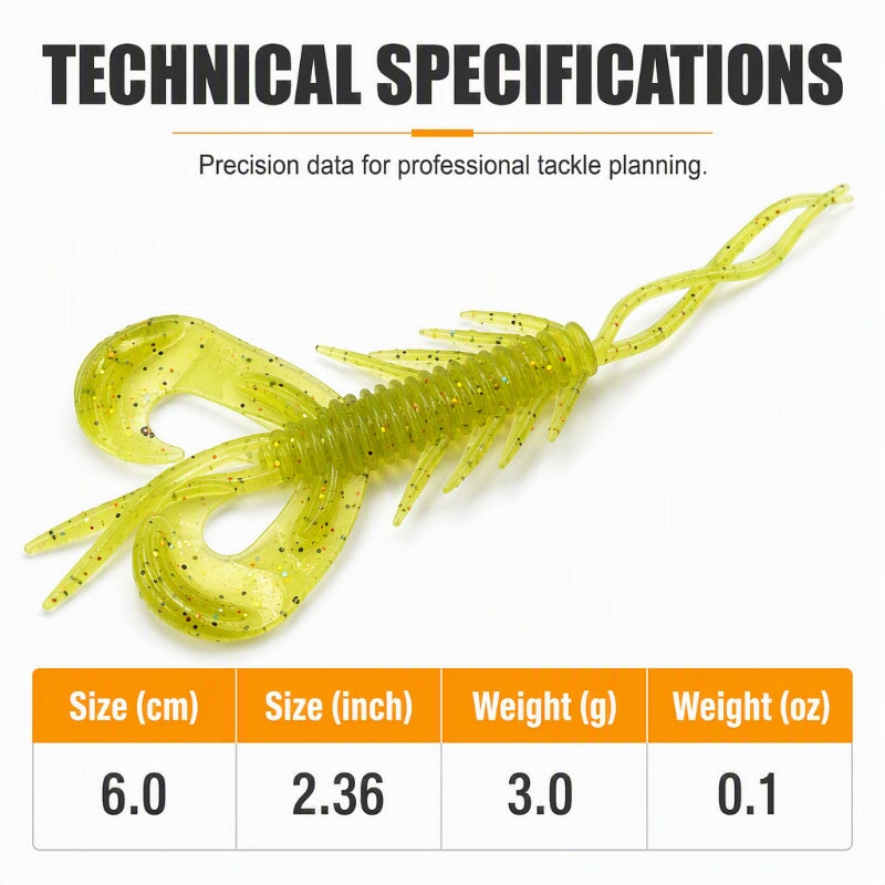 🦐 Spara 50 %! 🎣 Realistiska mjuka räkbeten – Flytande & naturtrogen gång ✨
