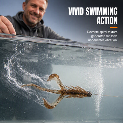 🦐 Spara 50 %! 🎣 Realistiska mjuka räkbeten – Flytande & naturtrogen gång ✨