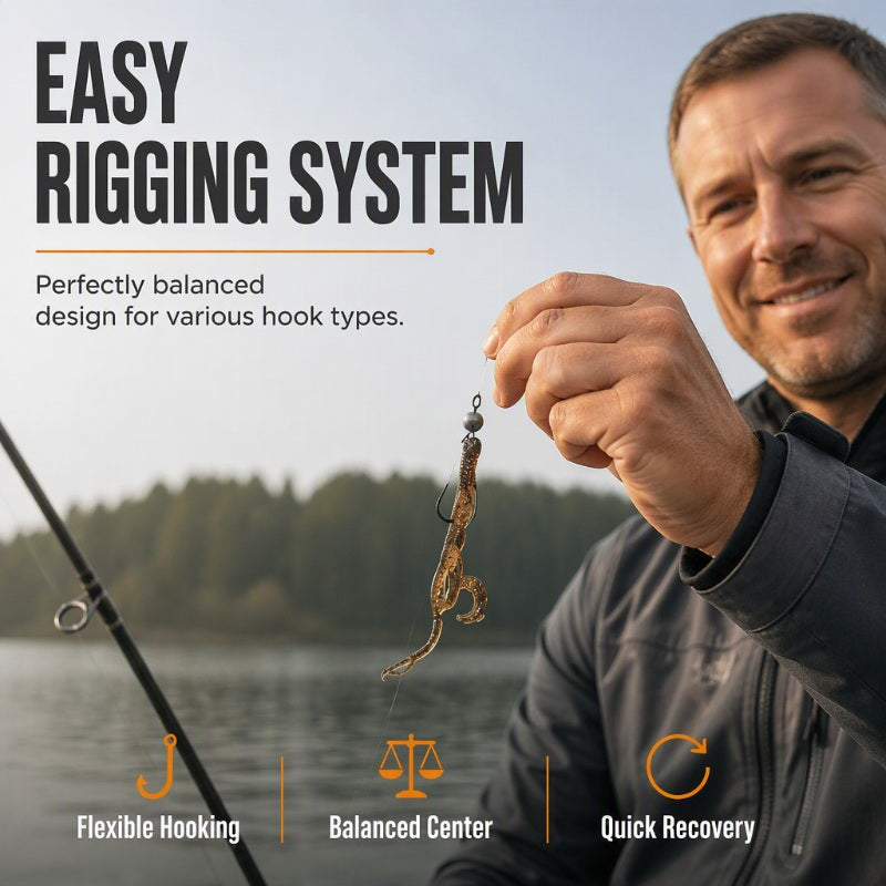 🦐 Spara 50 %! 🎣 Realistiska mjuka räkbeten – Flytande & naturtrogen gång ✨