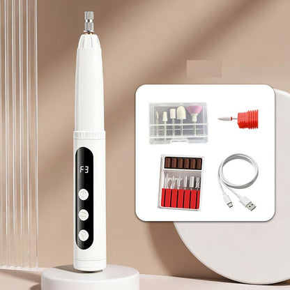 💅 50% RABATT! ✨ Bärbar elektrisk nageldrill & nagelslip – Sladdlös manikyrmaskin för polering, gellackborttagning & nagelvård