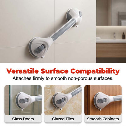 Stödhandtag med sugpropp – Borrfri montering för badrum