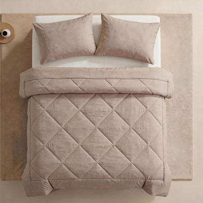 🛏️ 50% RABATT NU! ✨ 3-delat vadderat täckset med örngott – molnlik komfort, diamantkvistring & fukttålig mikrofiber – perfekt för alla säsonger 💤