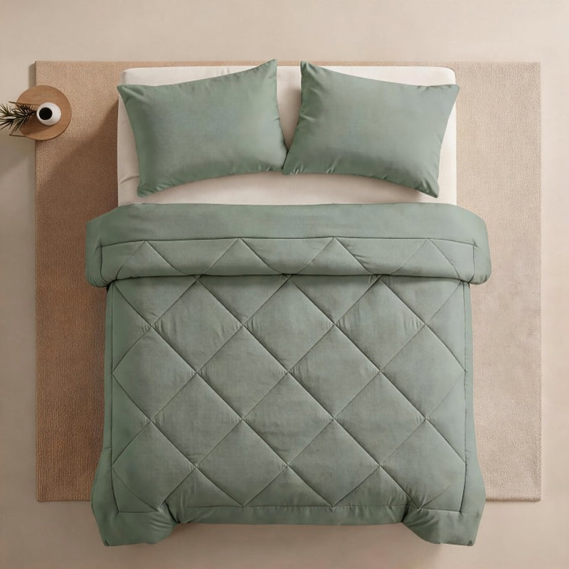 🛏️ 50% RABATT NU! ✨ 3-delat vadderat täckset med örngott – molnlik komfort, diamantkvistring & fukttålig mikrofiber – perfekt för alla säsonger 💤