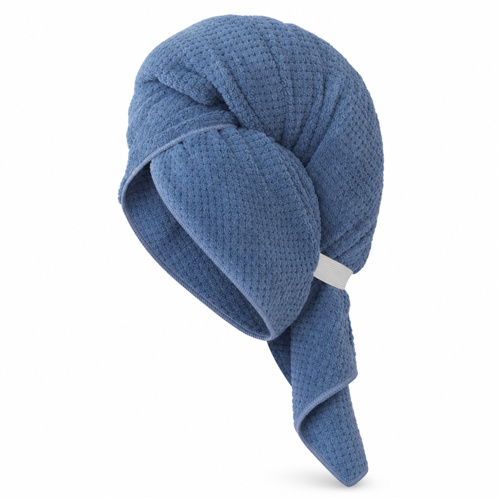 Handduk för hårttorkning i korallfleece för kvinnor, 60x100 cm, ananasnät, absorberande, snabbtorkande hårinpackning, turban