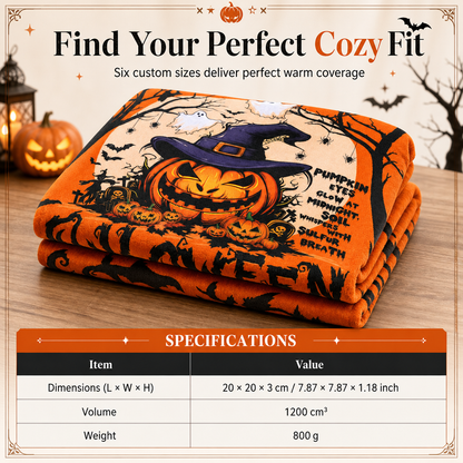 🎃 50% RABATT ENDAST IDAG ✨ Retro Halloween Döskalle Flanellfilt – Mysig värme för hemmet och vilan