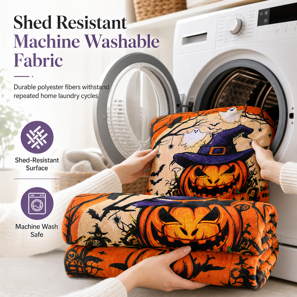 🎃 50% RABATT ENDAST IDAG ✨ Retro Halloween Döskalle Flanellfilt – Mysig värme för hemmet och vilan