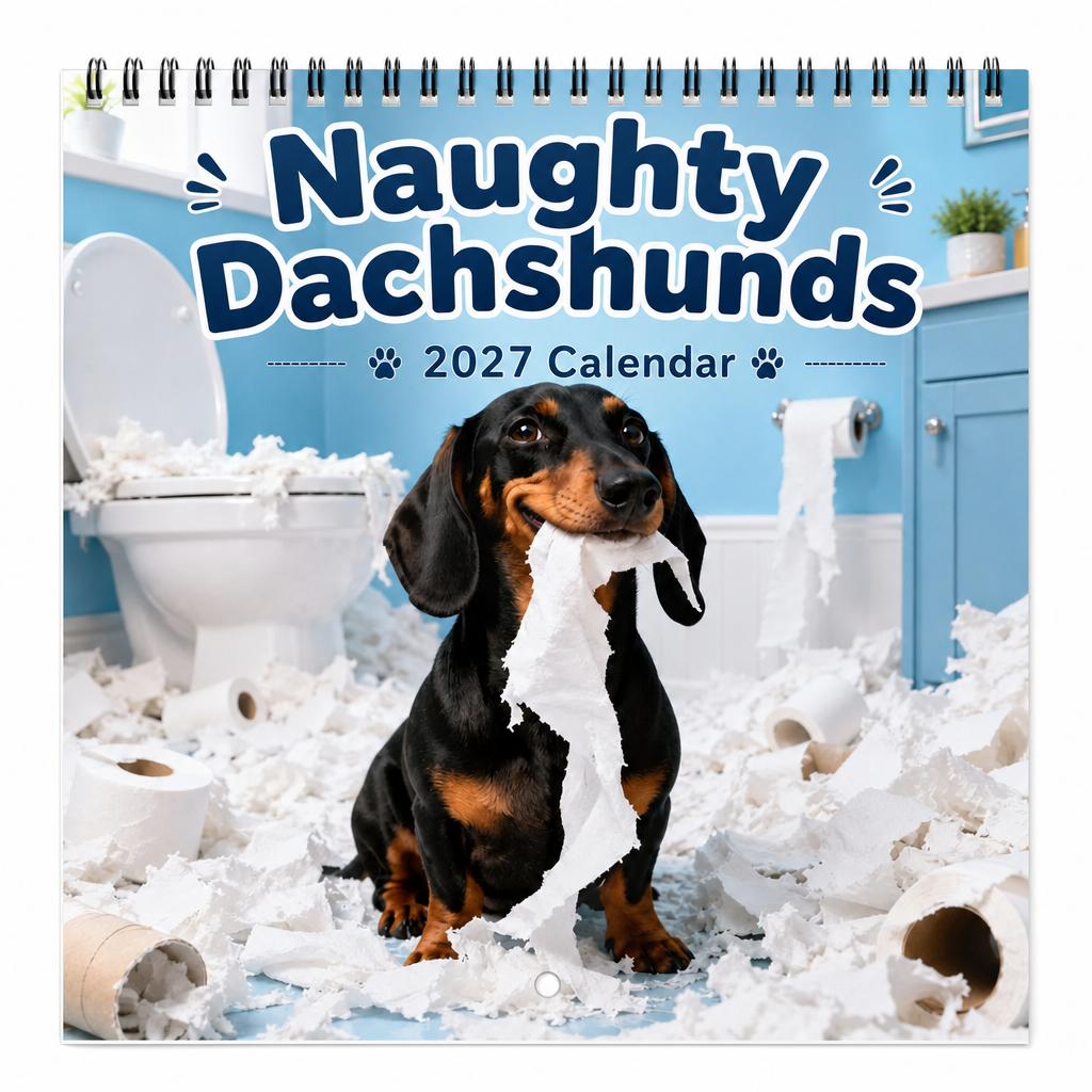Väggkalender med busiga taxar 2027