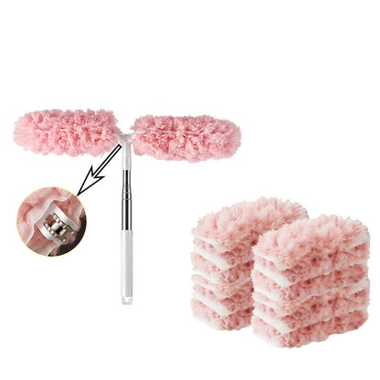 🧹 50% RABATT ✨ Förlängningsbar 360° roterande dammvippa – dubbelhuvad elektrostatisk för effektiv damning🧼